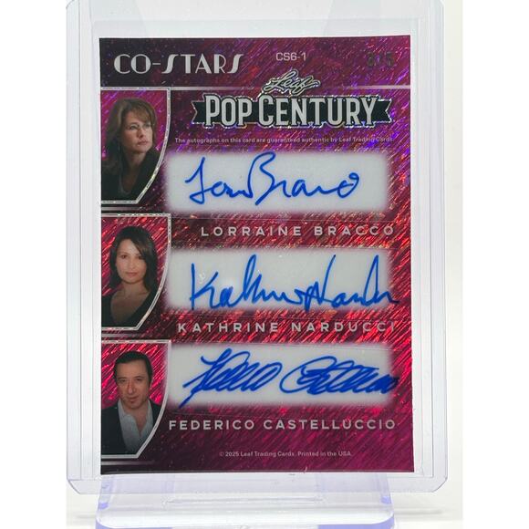 2025 Leaf Pop Century Sopranos 6 Auto 3/5 SP Chianese De Matteo Bracco Imperioli